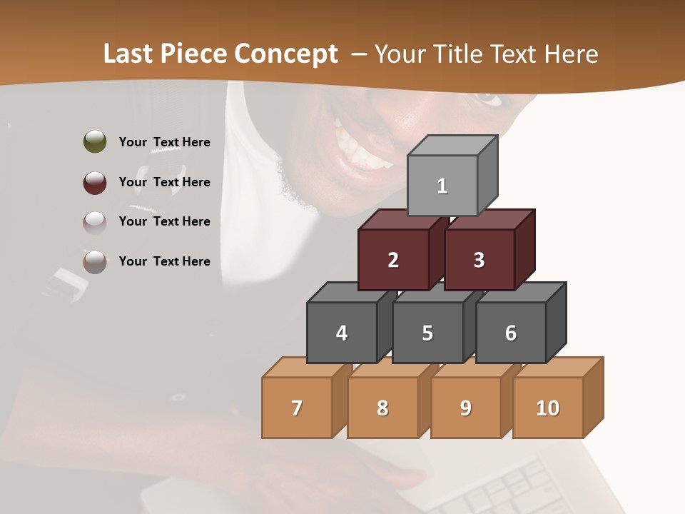 Student Relaxed Black PowerPoint Template