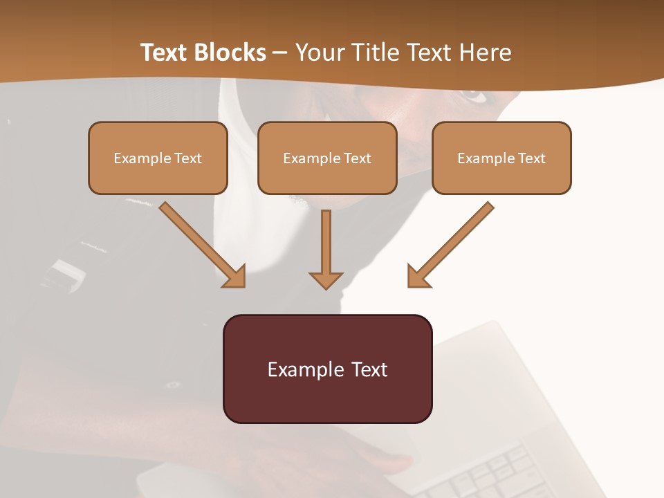 Student Relaxed Black PowerPoint Template