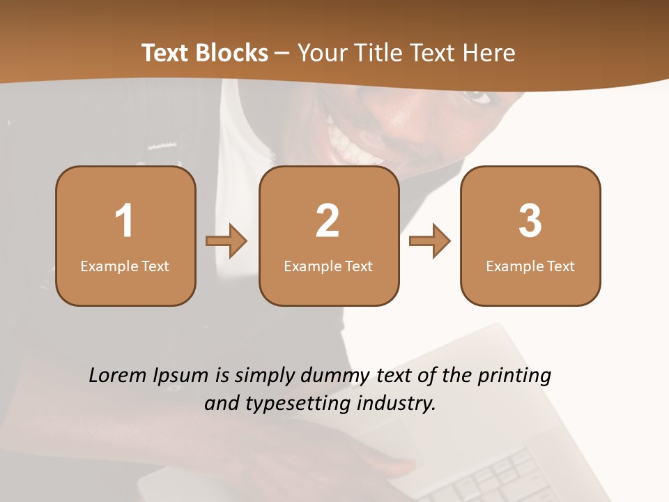 Student Relaxed Black PowerPoint Template