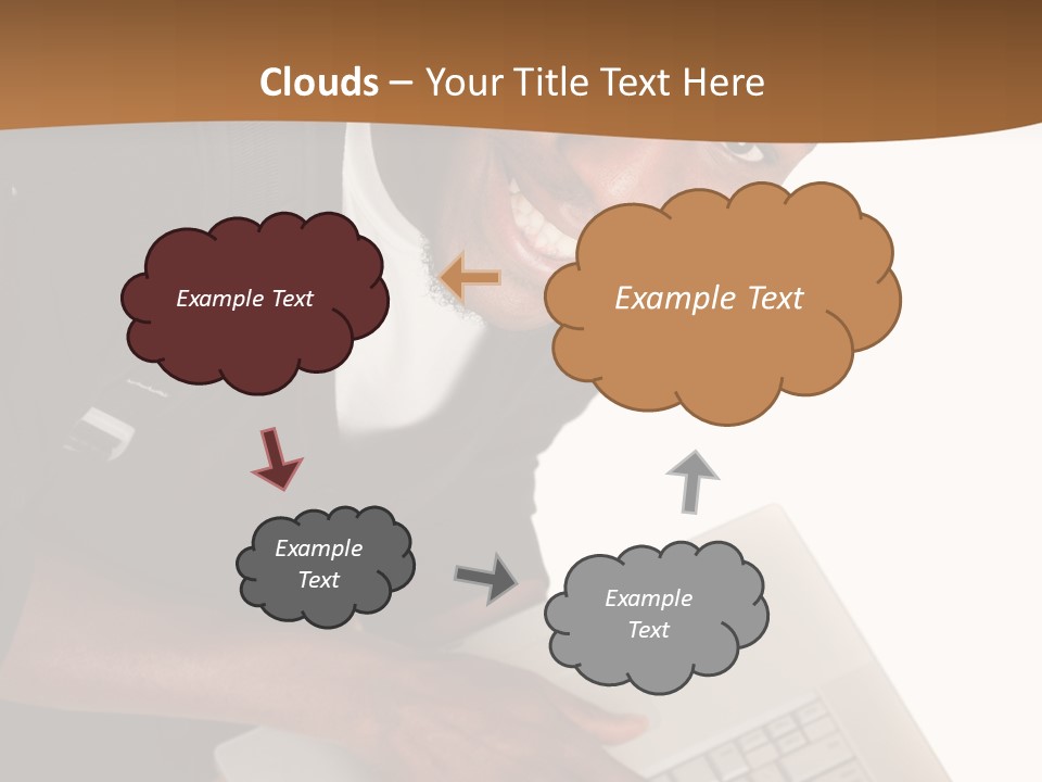 Student Relaxed Black PowerPoint Template