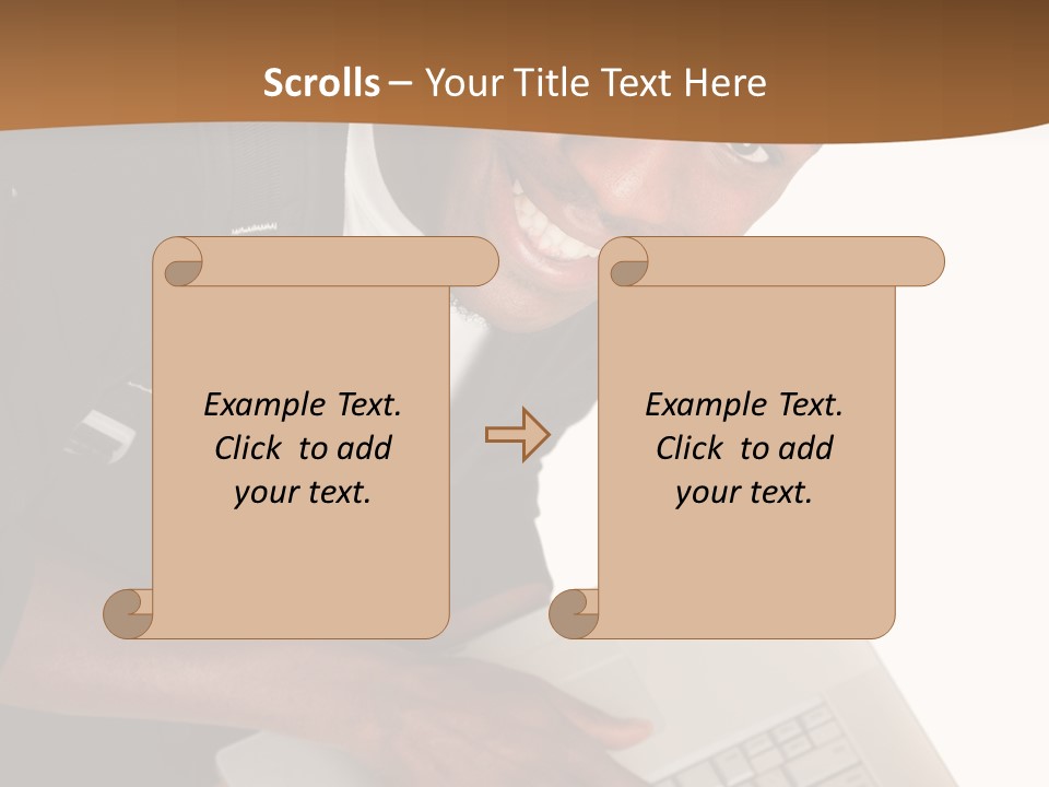 Student Relaxed Black PowerPoint Template