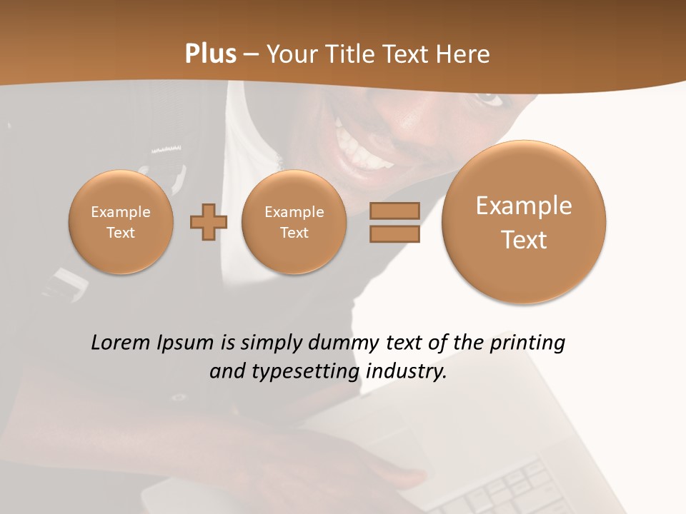 Student Relaxed Black PowerPoint Template