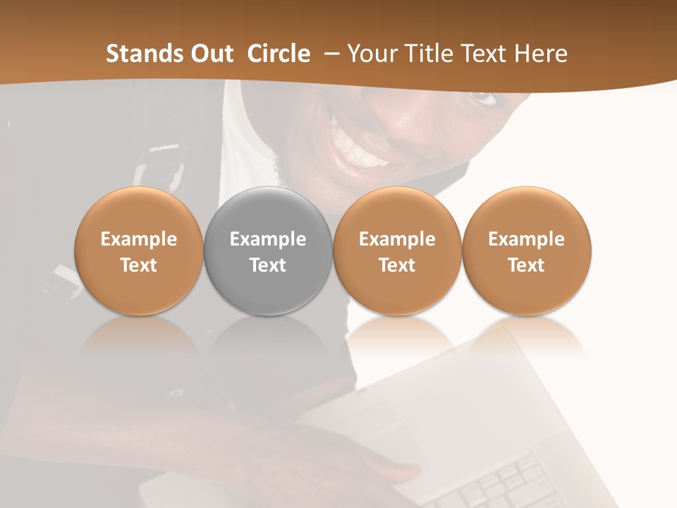 Student Relaxed Black PowerPoint Template