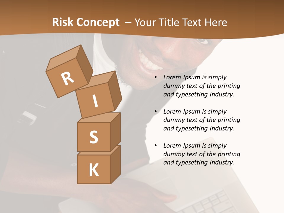 Student Relaxed Black PowerPoint Template