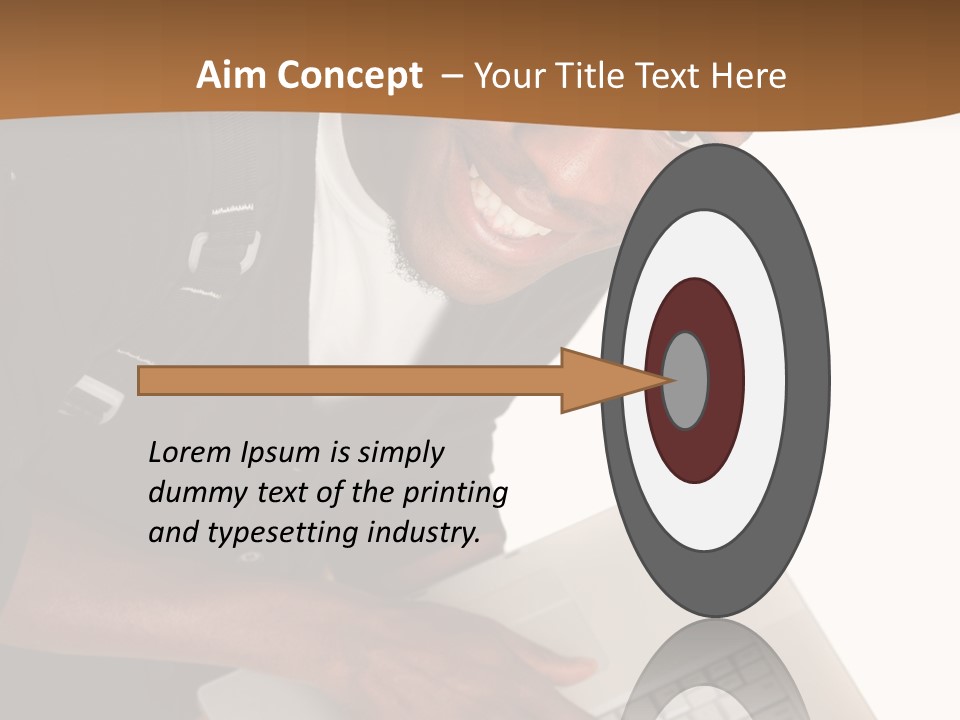 Student Relaxed Black PowerPoint Template