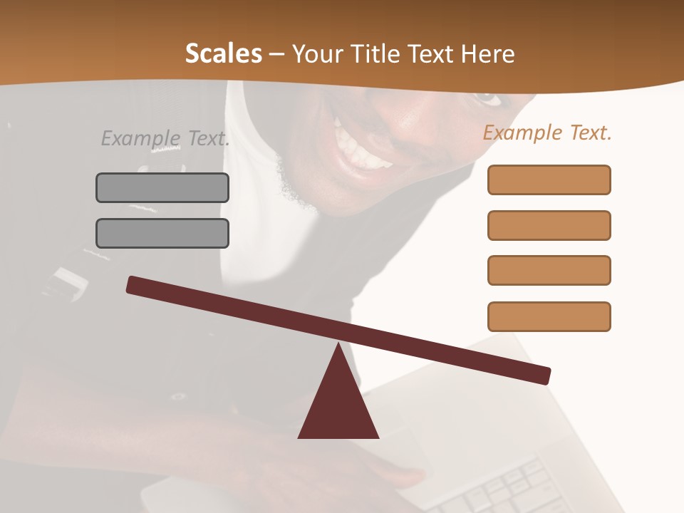 Student Relaxed Black PowerPoint Template