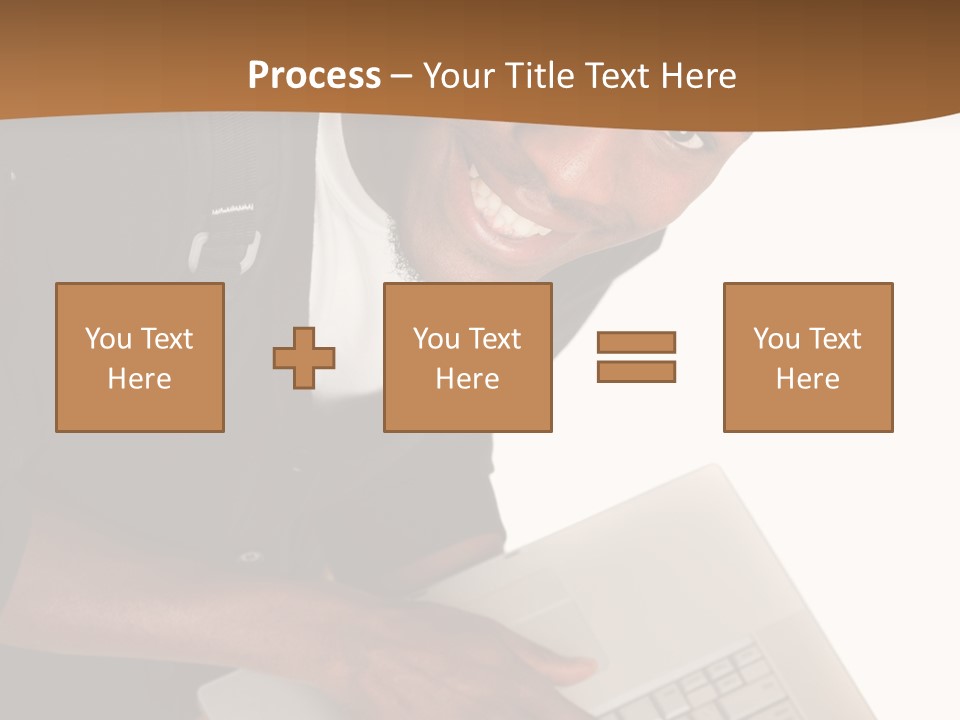 Student Relaxed Black PowerPoint Template
