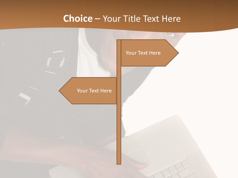 Student Relaxed Black PowerPoint Template