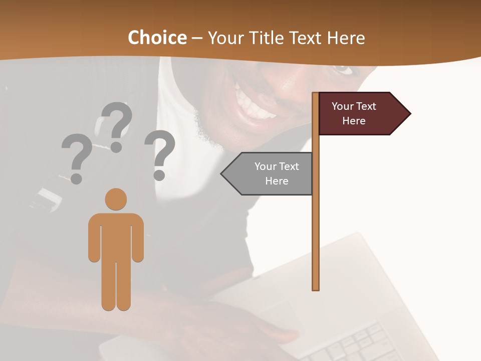 Student Relaxed Black PowerPoint Template
