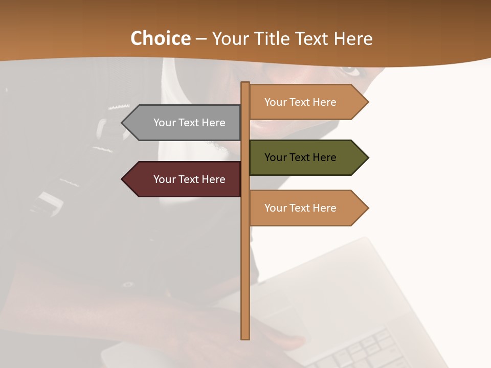 Student Relaxed Black PowerPoint Template