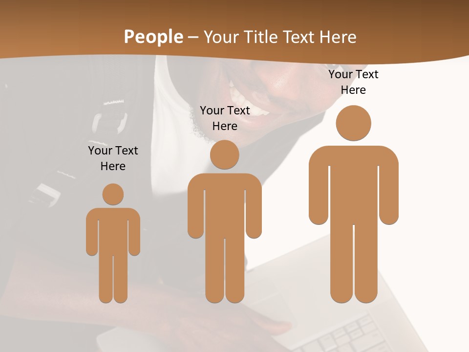 Student Relaxed Black PowerPoint Template