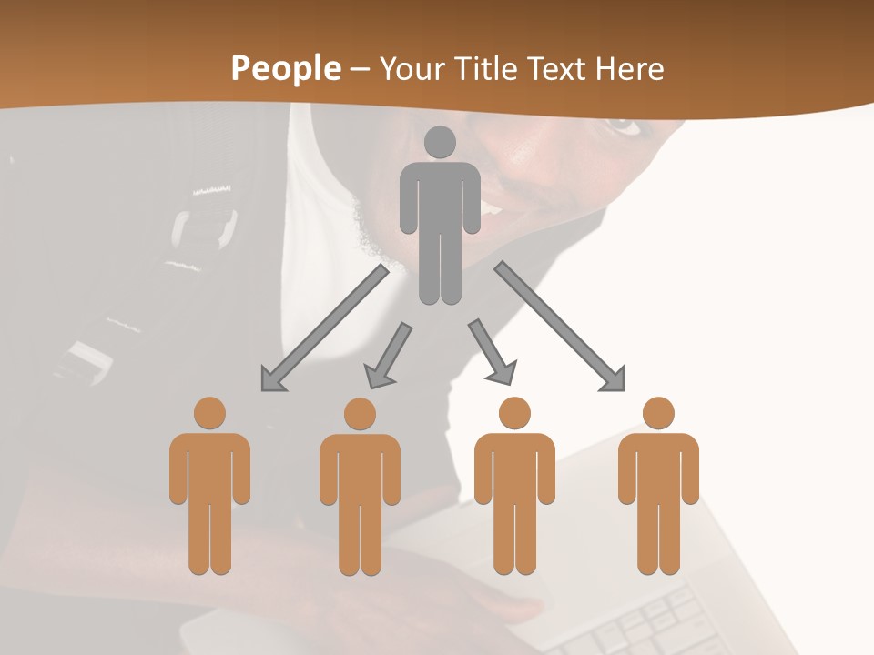 Student Relaxed Black PowerPoint Template