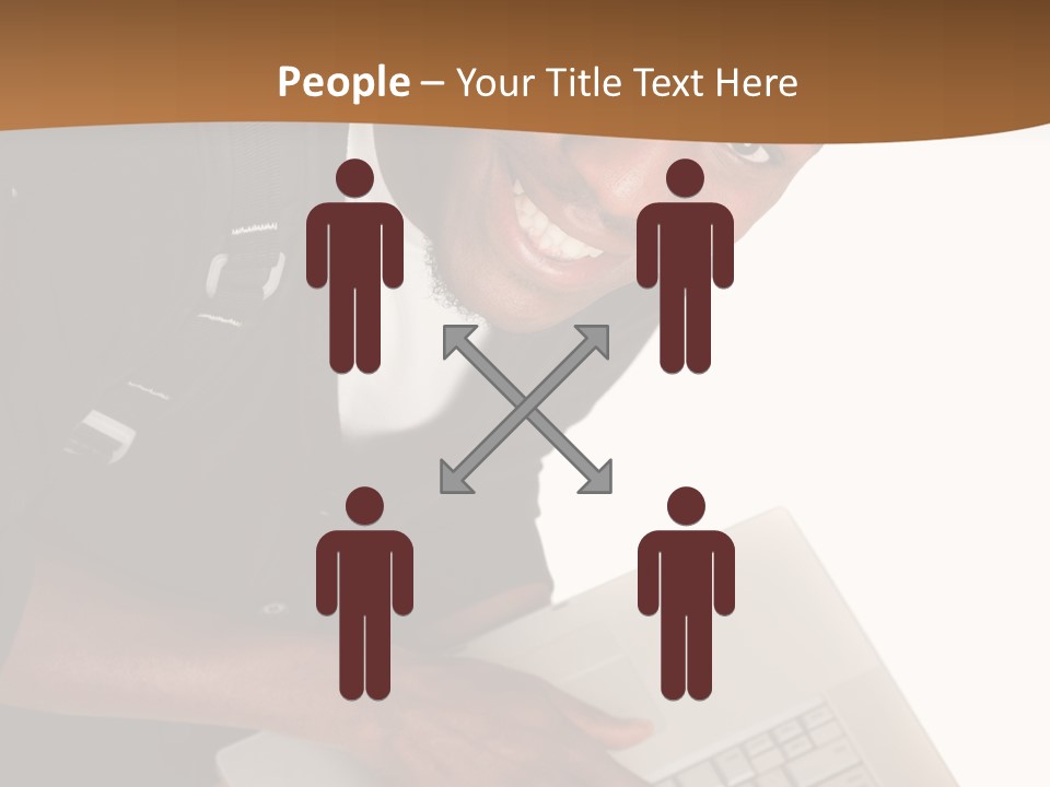 Student Relaxed Black PowerPoint Template