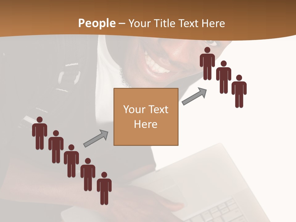 Student Relaxed Black PowerPoint Template