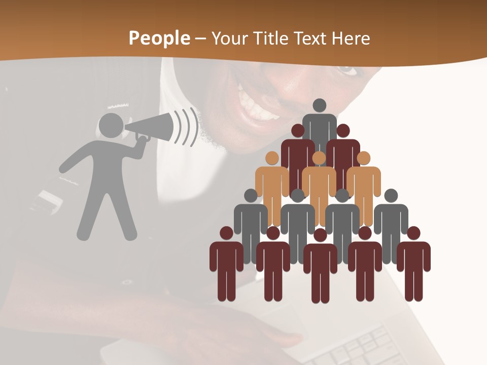 Student Relaxed Black PowerPoint Template