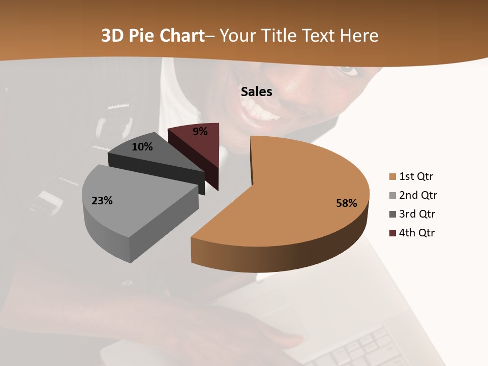 Student Relaxed Black PowerPoint Template