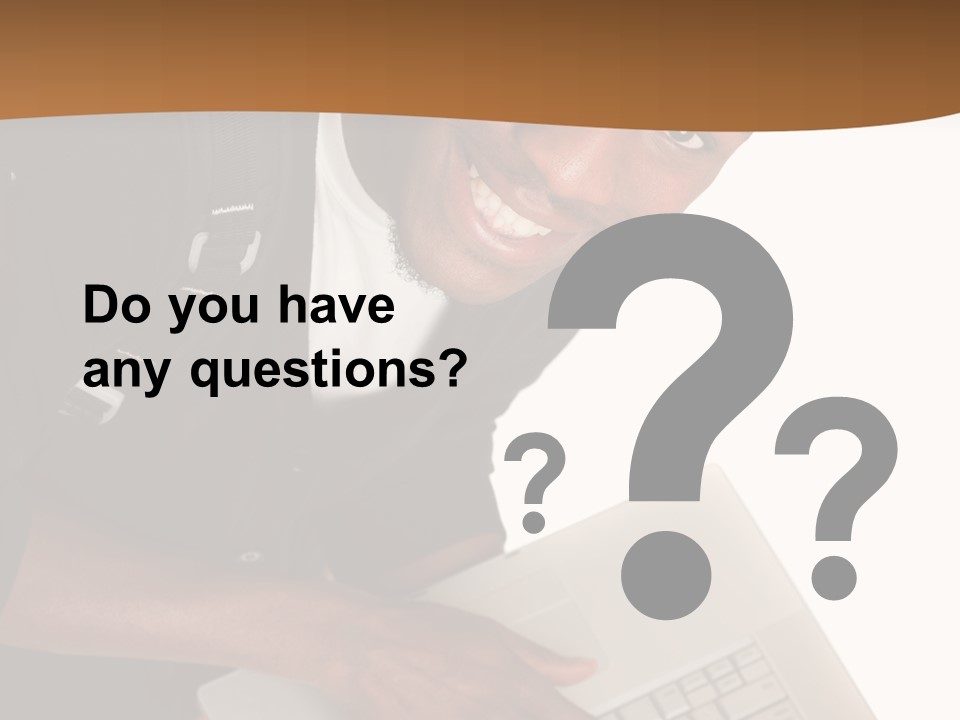 Student Relaxed Black PowerPoint Template