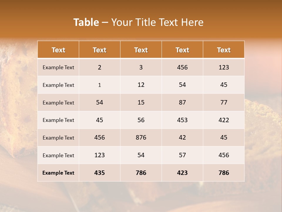 Sweet Food Home Made PowerPoint Template