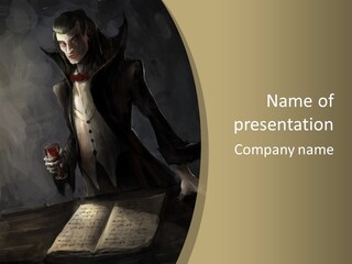 Count Dark Midnight PowerPoint Template