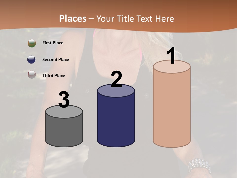 Mature Slender Happy PowerPoint Template