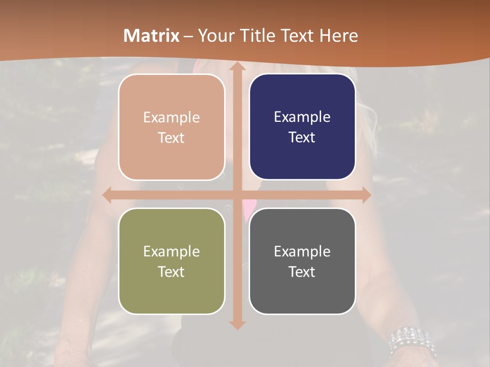 Mature Slender Happy PowerPoint Template