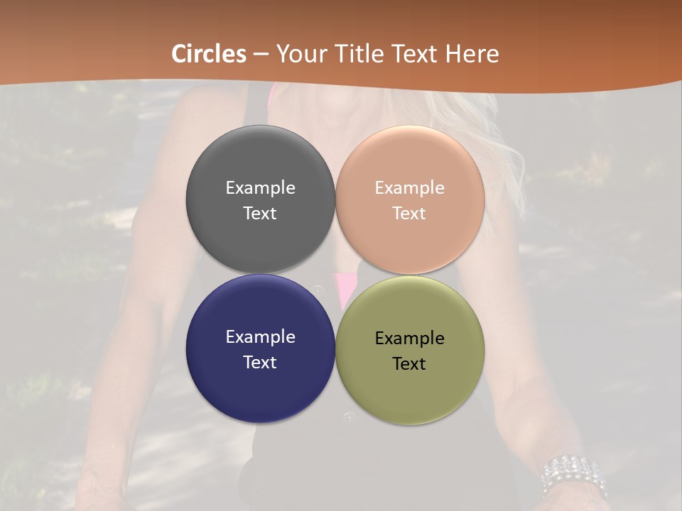 Mature Slender Happy PowerPoint Template