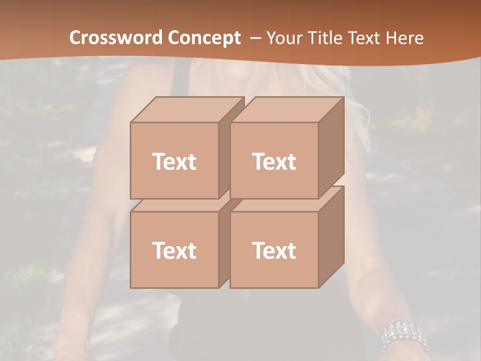 Mature Slender Happy PowerPoint Template