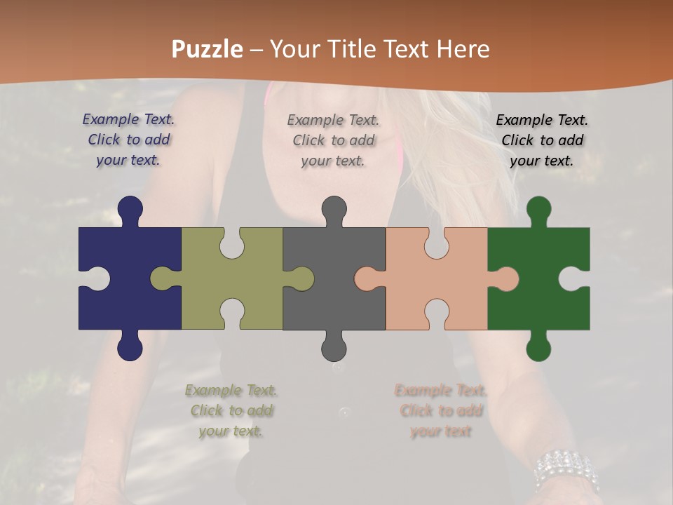 Mature Slender Happy PowerPoint Template