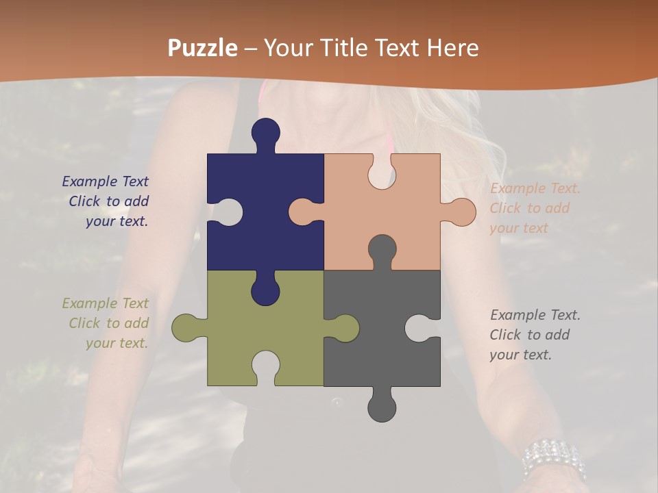 Mature Slender Happy PowerPoint Template