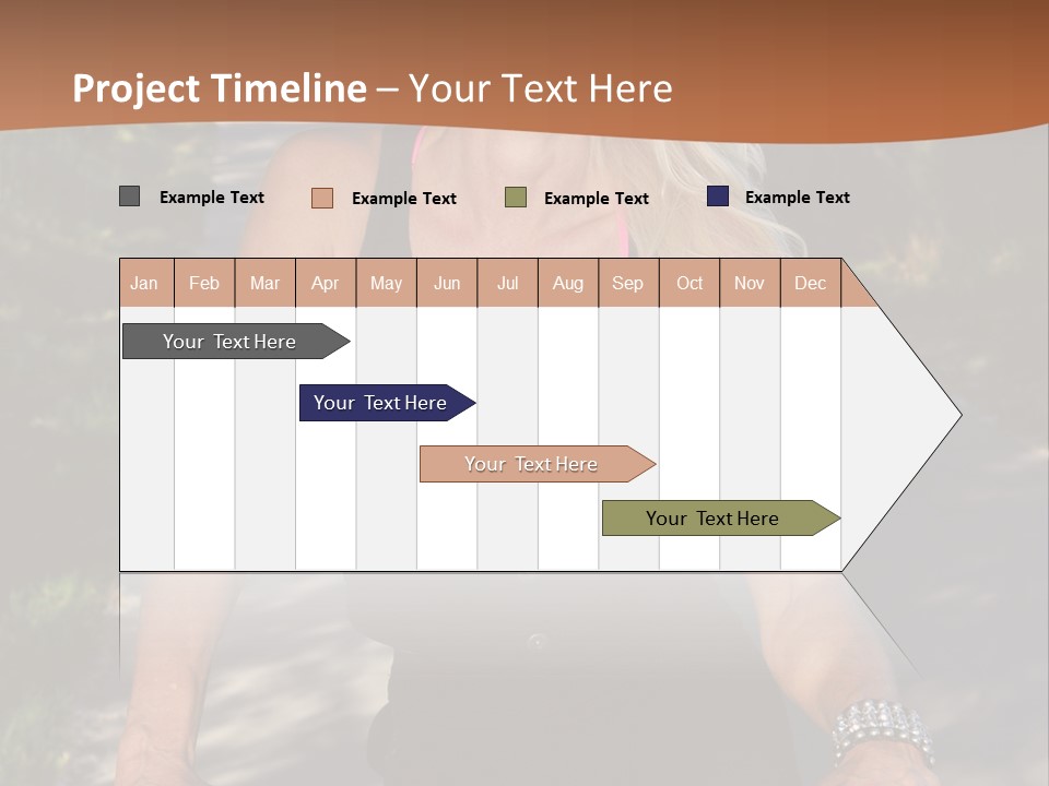 Mature Slender Happy PowerPoint Template
