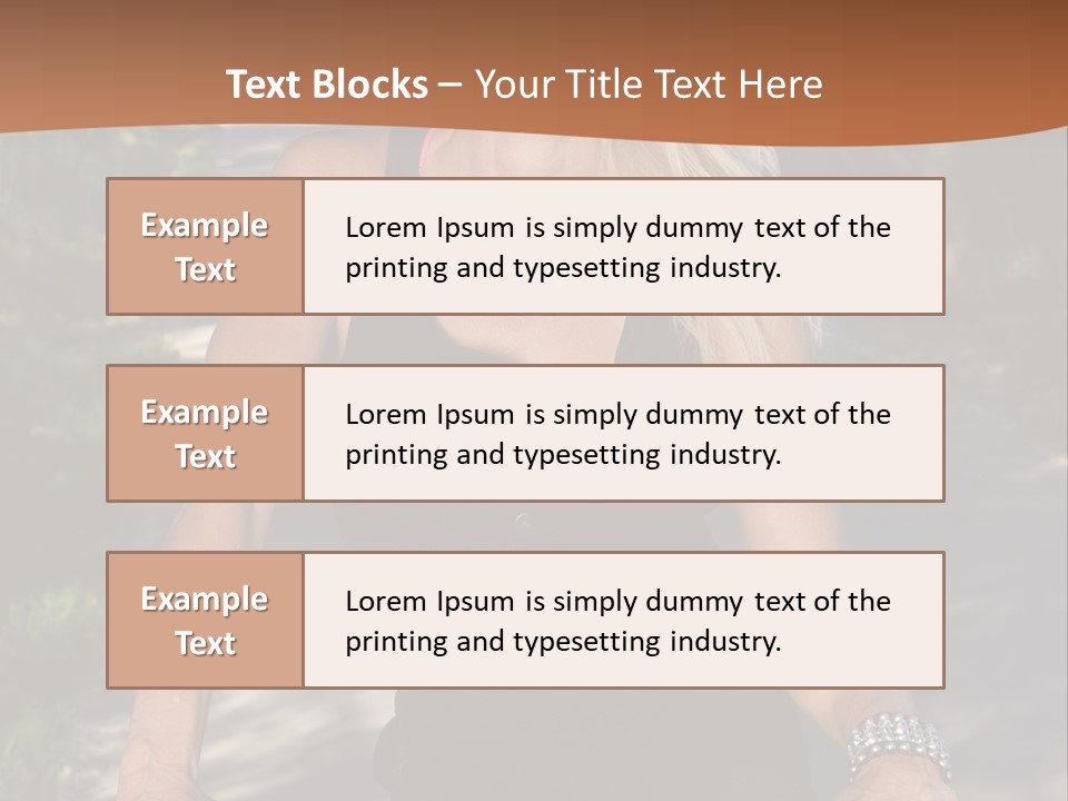 Mature Slender Happy PowerPoint Template