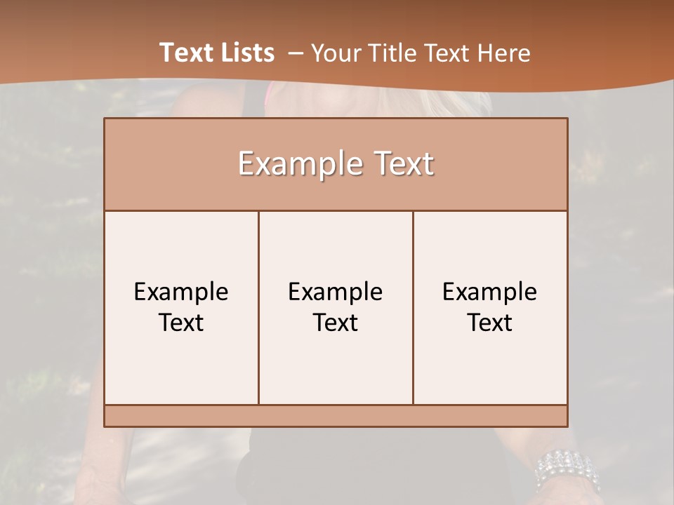 Mature Slender Happy PowerPoint Template