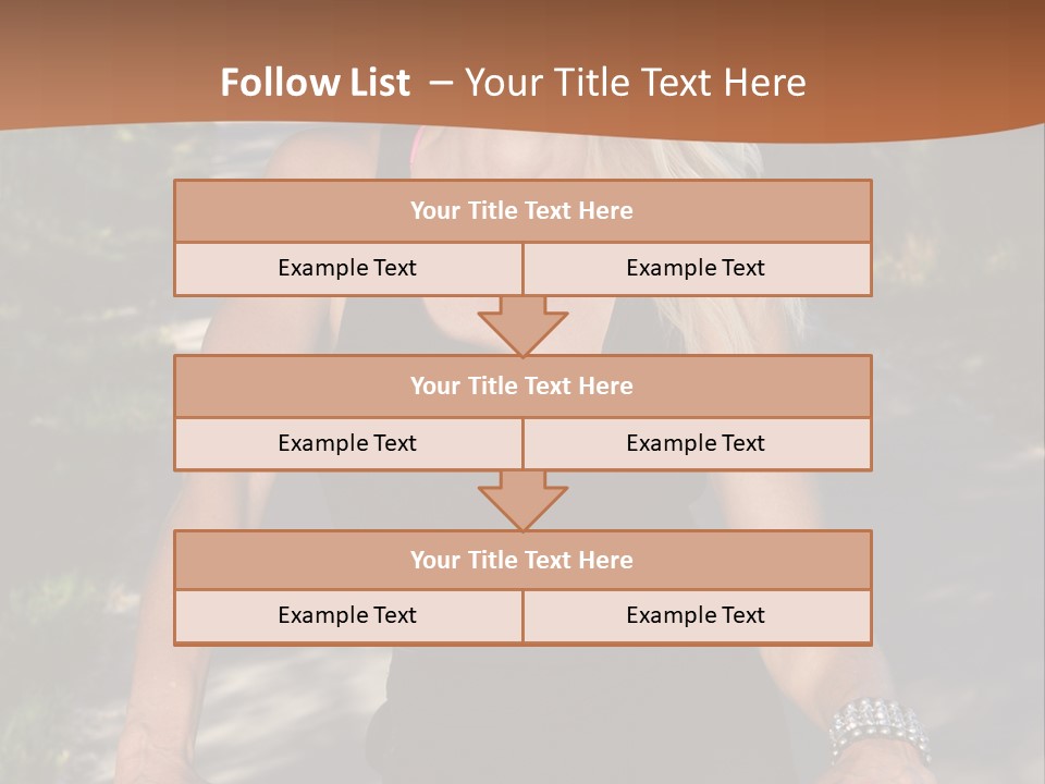 Mature Slender Happy PowerPoint Template