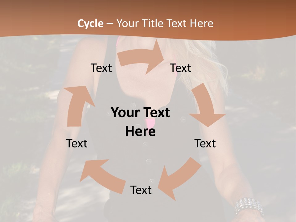 Mature Slender Happy PowerPoint Template