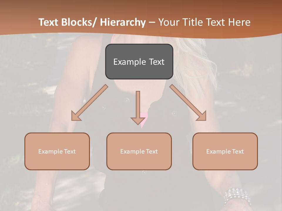 Mature Slender Happy PowerPoint Template