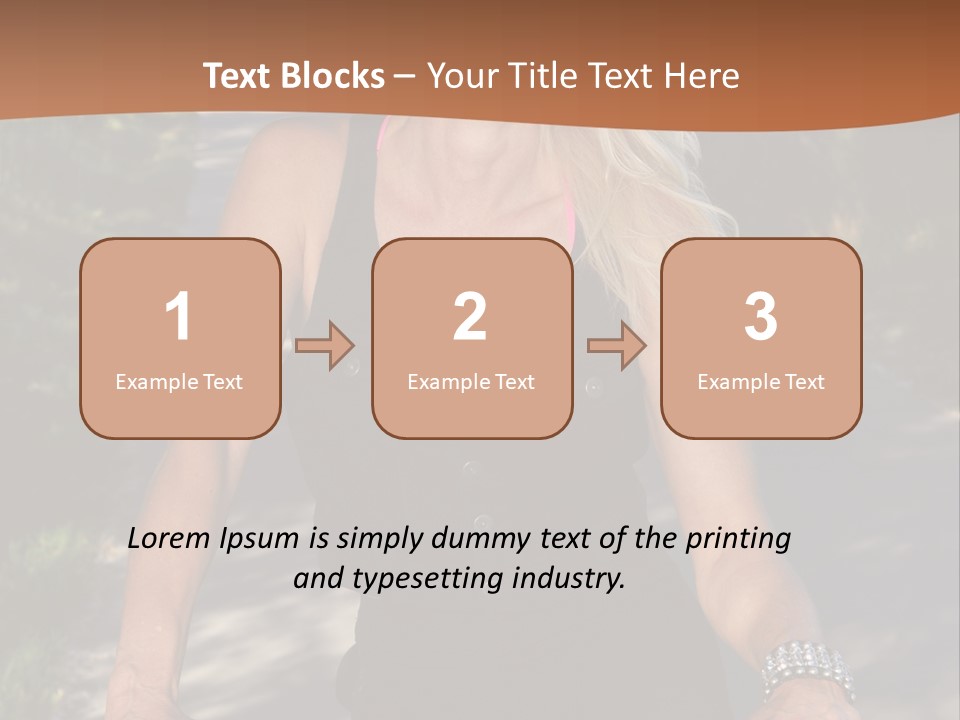 Mature Slender Happy PowerPoint Template