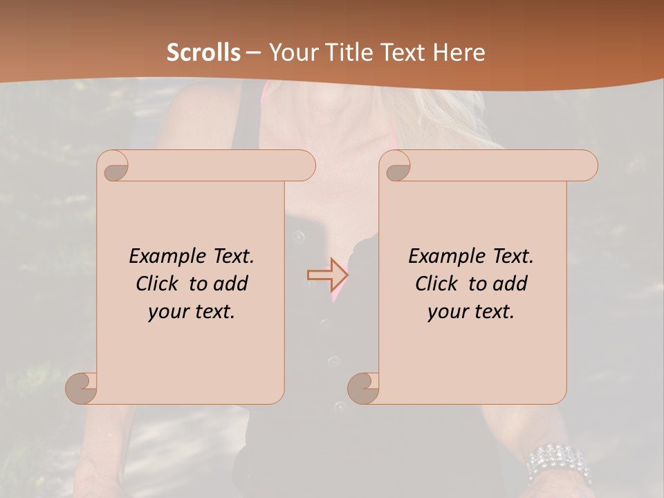 Mature Slender Happy PowerPoint Template