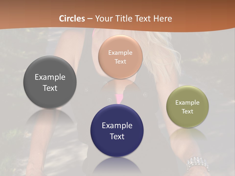 Mature Slender Happy PowerPoint Template