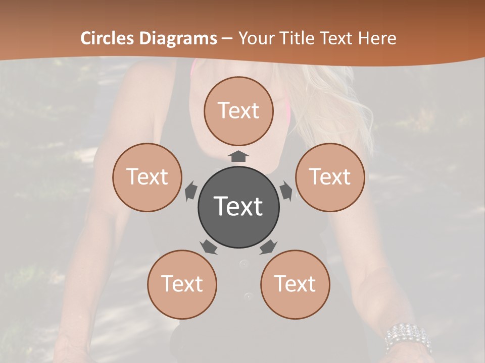 Mature Slender Happy PowerPoint Template