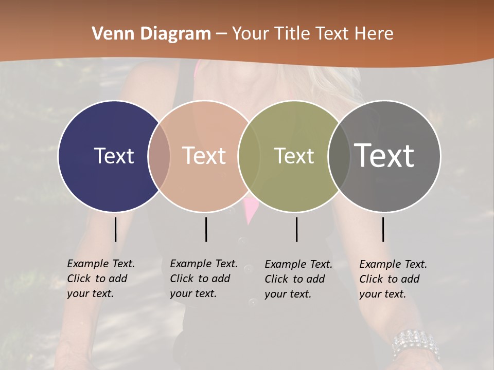 Mature Slender Happy PowerPoint Template