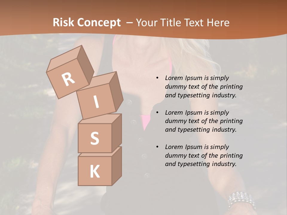 Mature Slender Happy PowerPoint Template