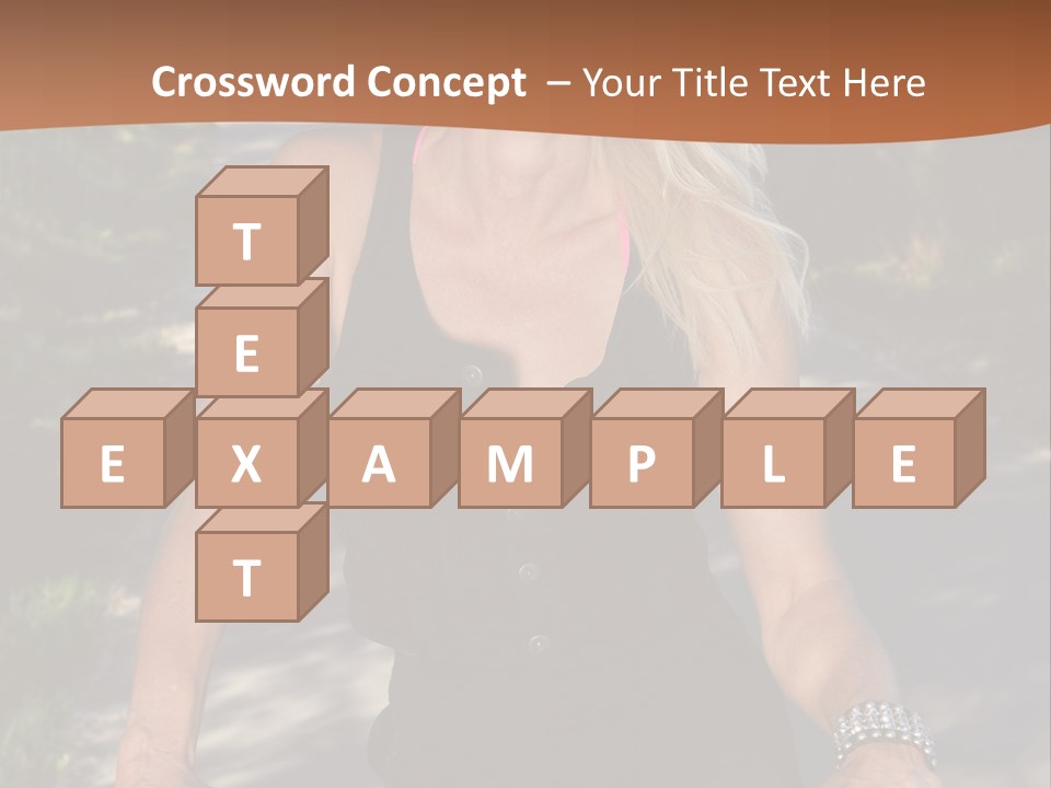 Mature Slender Happy PowerPoint Template