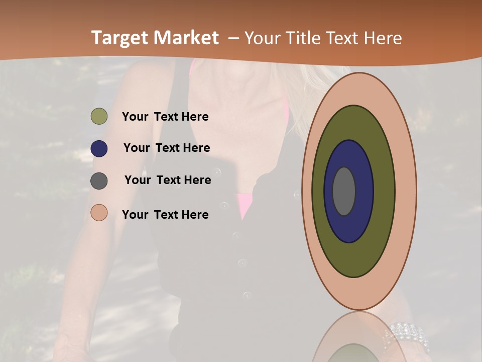 Mature Slender Happy PowerPoint Template