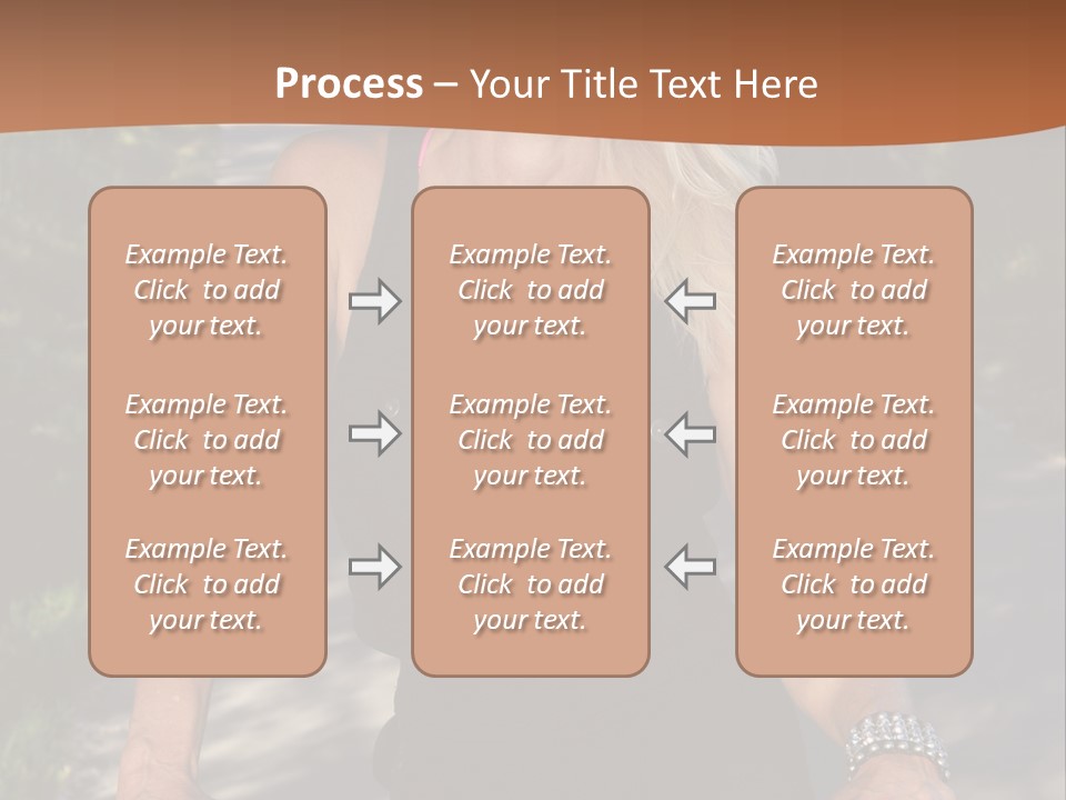 Mature Slender Happy PowerPoint Template