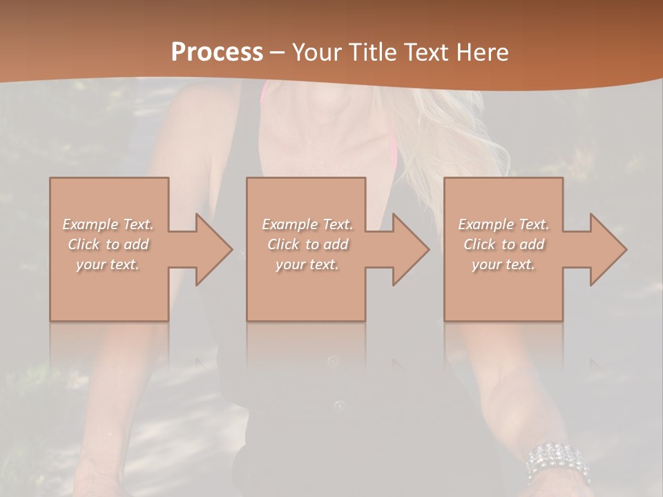 Mature Slender Happy PowerPoint Template