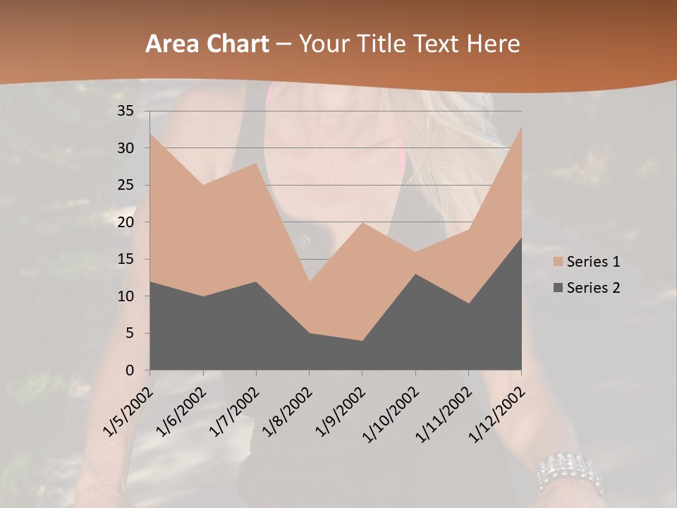 Mature Slender Happy PowerPoint Template