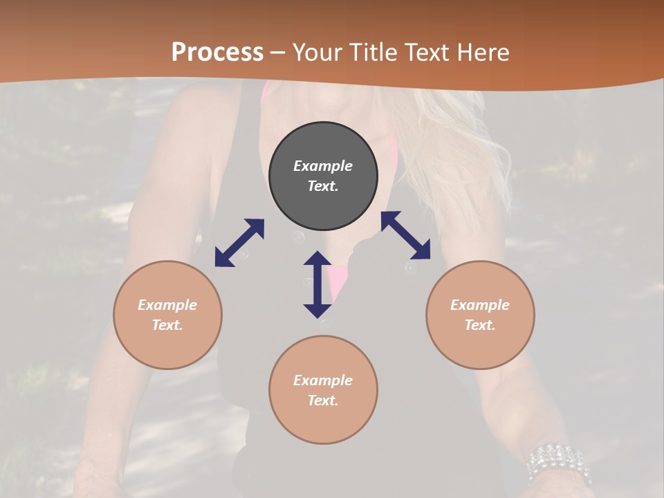 Mature Slender Happy PowerPoint Template