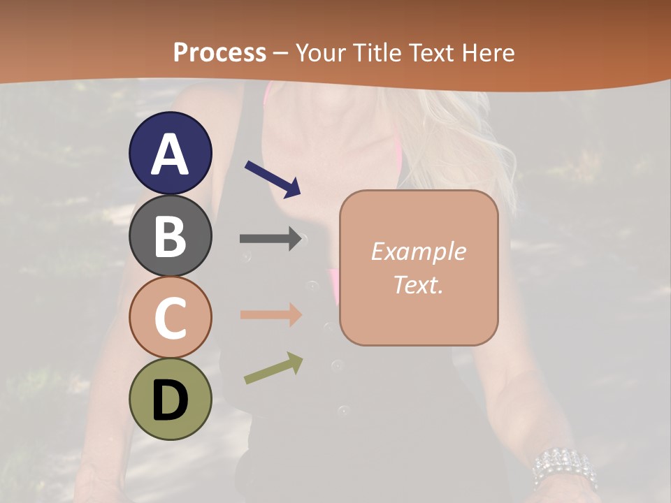 Mature Slender Happy PowerPoint Template