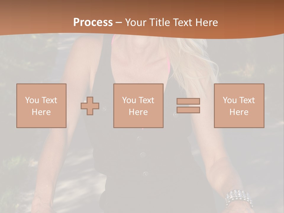 Mature Slender Happy PowerPoint Template