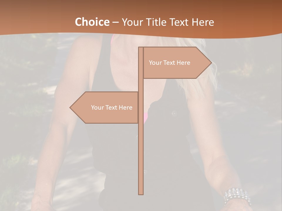 Mature Slender Happy PowerPoint Template